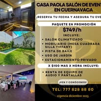Promoción Casa Paola Salón de Eventos